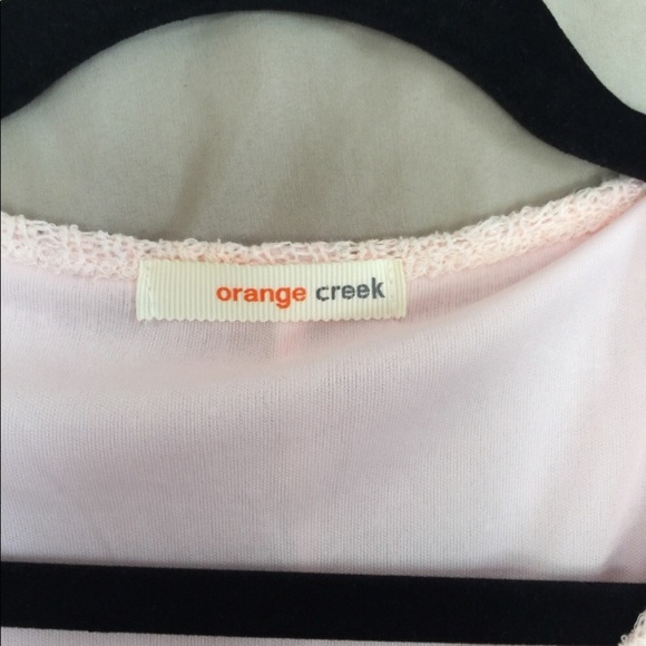 Orange Creek Pink Summer Knit Top Medium - Picture 5 of 5